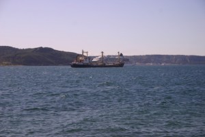 Ship traffic on the Dardanelles