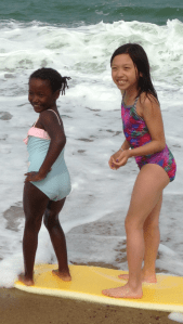 Surfers at Newcomb's