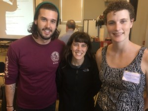 Elizabeth McDougall (R) and coworkers from the Cape Cod National Seashore