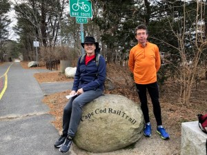 The old railbed, 100 miles from Boston