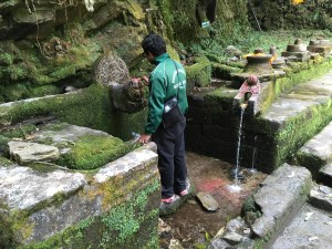 Water source and temple