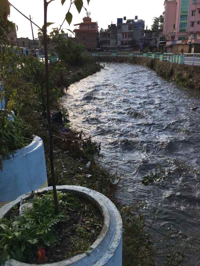 Dhoki Khola in flood